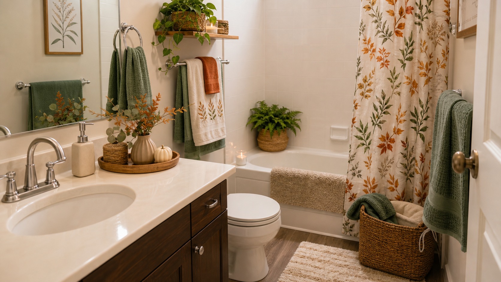 Photorealistic apartment interior for Seasonal Apartment Refresh Ideas for bathrooms: Simple Decor Updates That Work