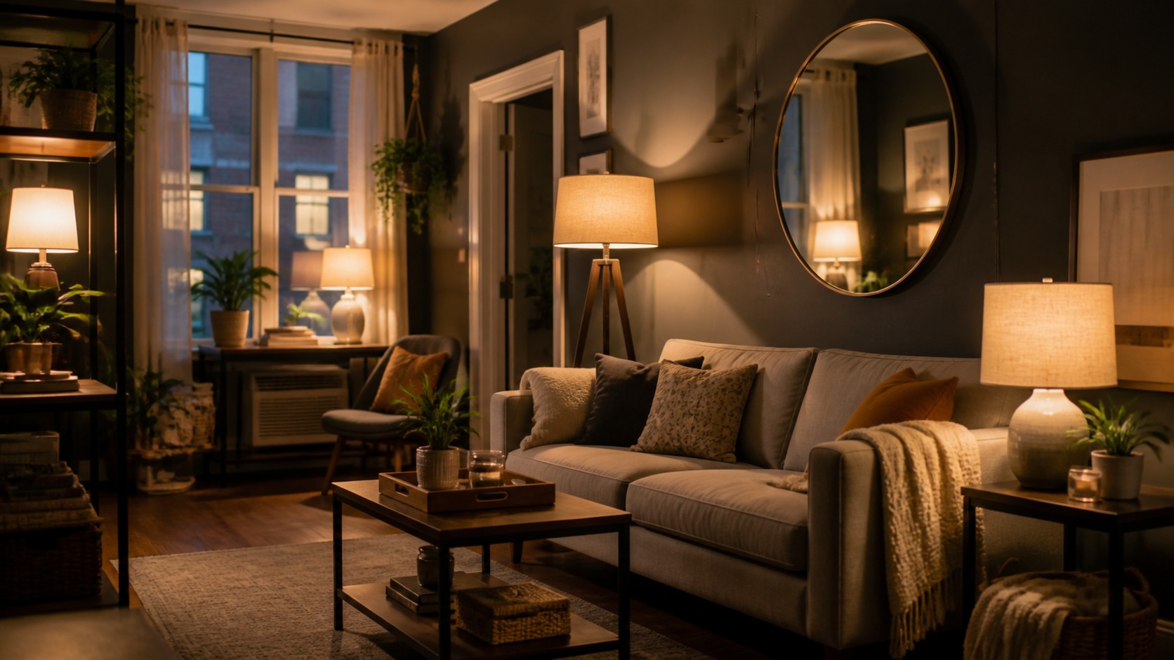 Photorealistic apartment interior for How to Improve dark apartments Lighting Without Rewiring Your Apartment