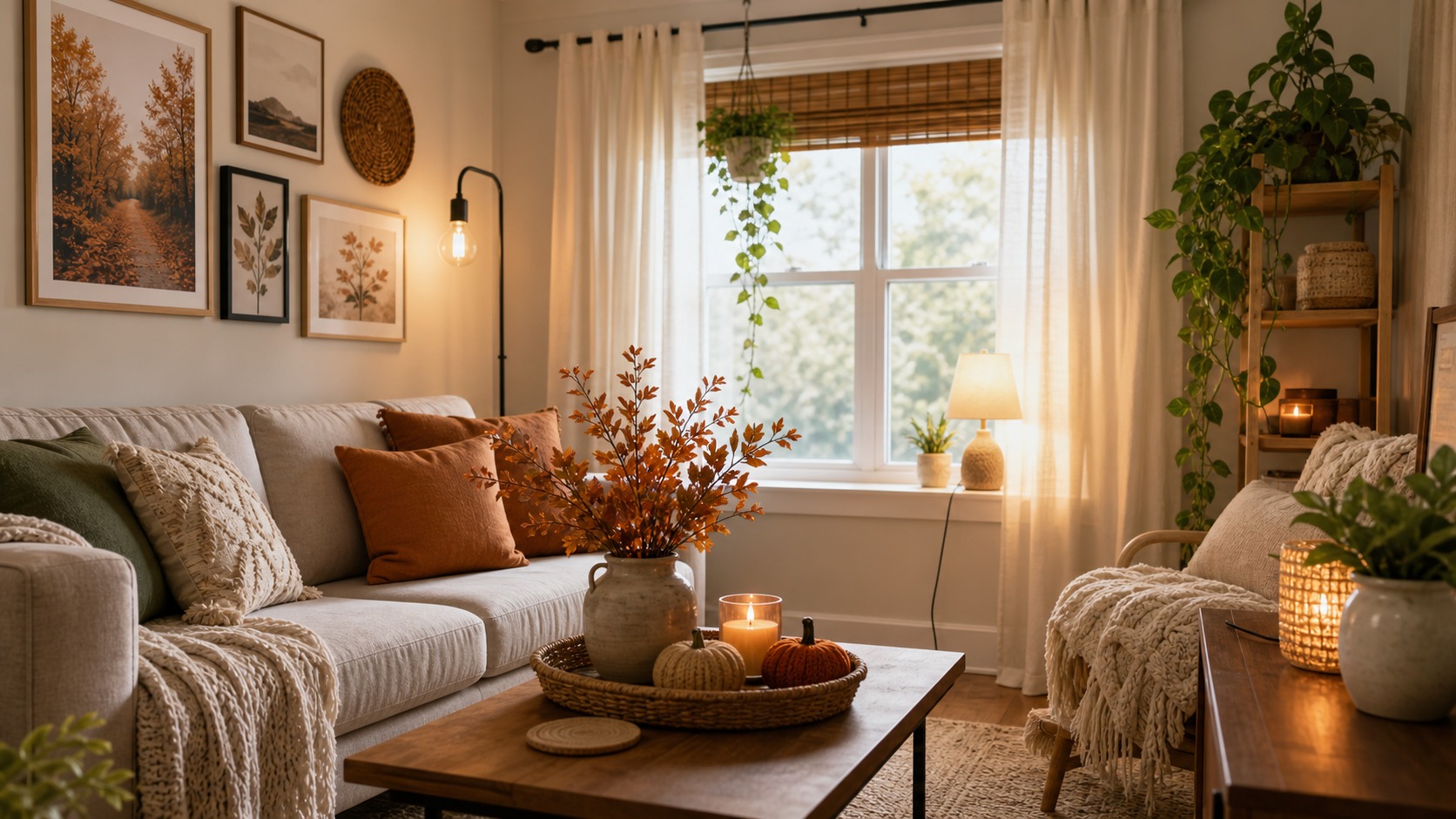 Photorealistic apartment interior for Seasonal Apartment Refresh Ideas for renter-friendly updates: Simple Decor Updates That Work